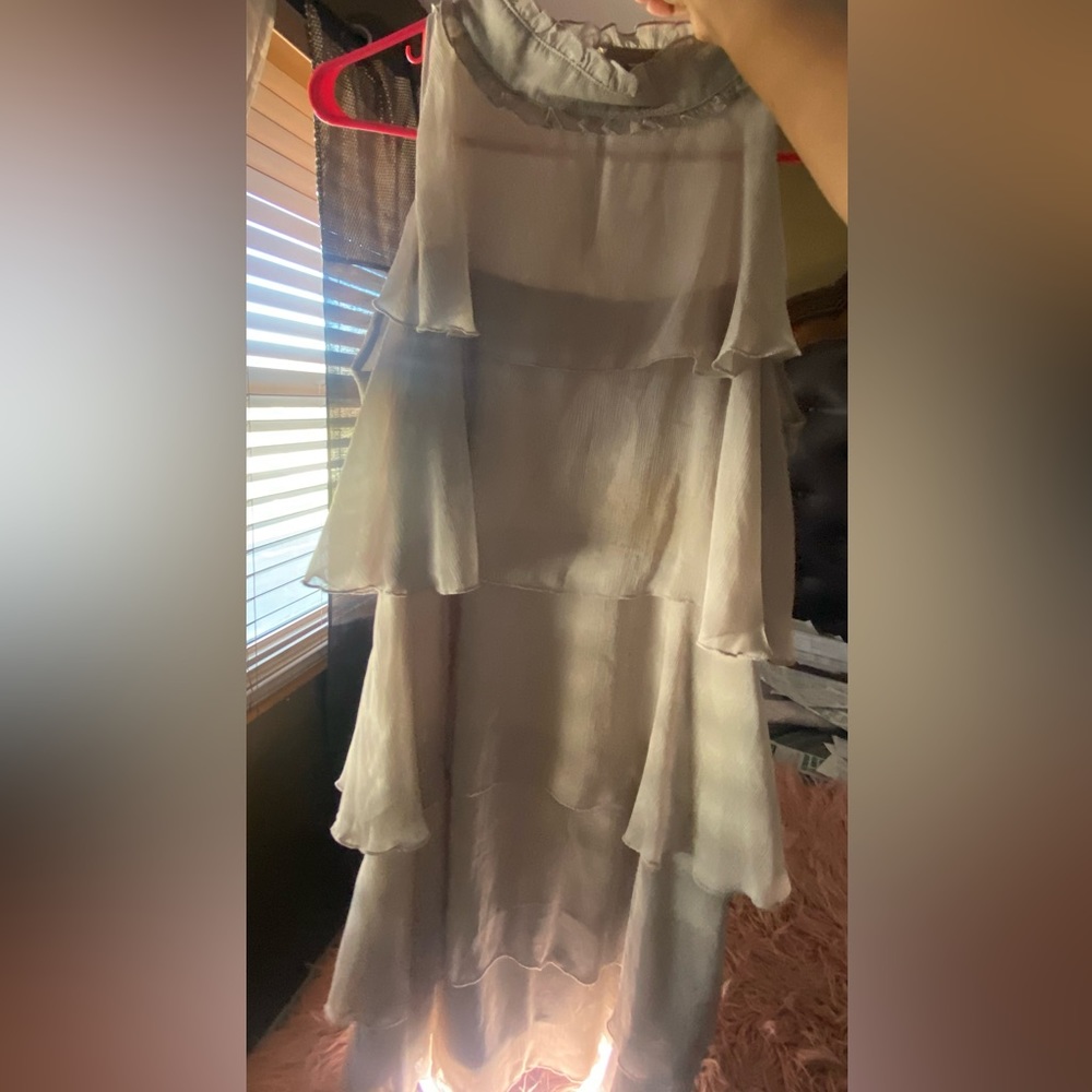 All Occasion Sheer Ruffle Dress